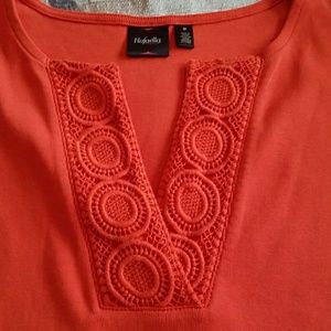 Orange cute V-Neck tank top!